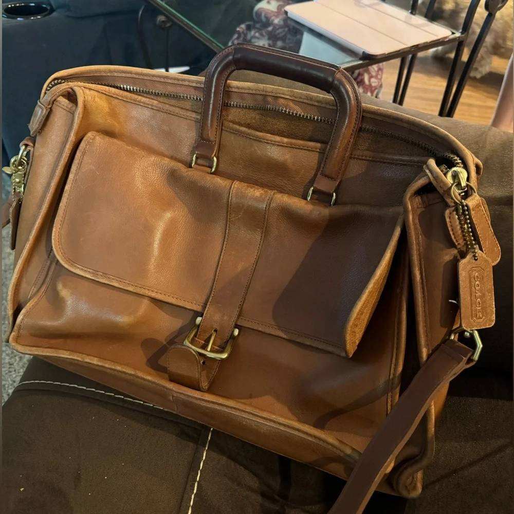Coach Men’s Light Brown Briefcase